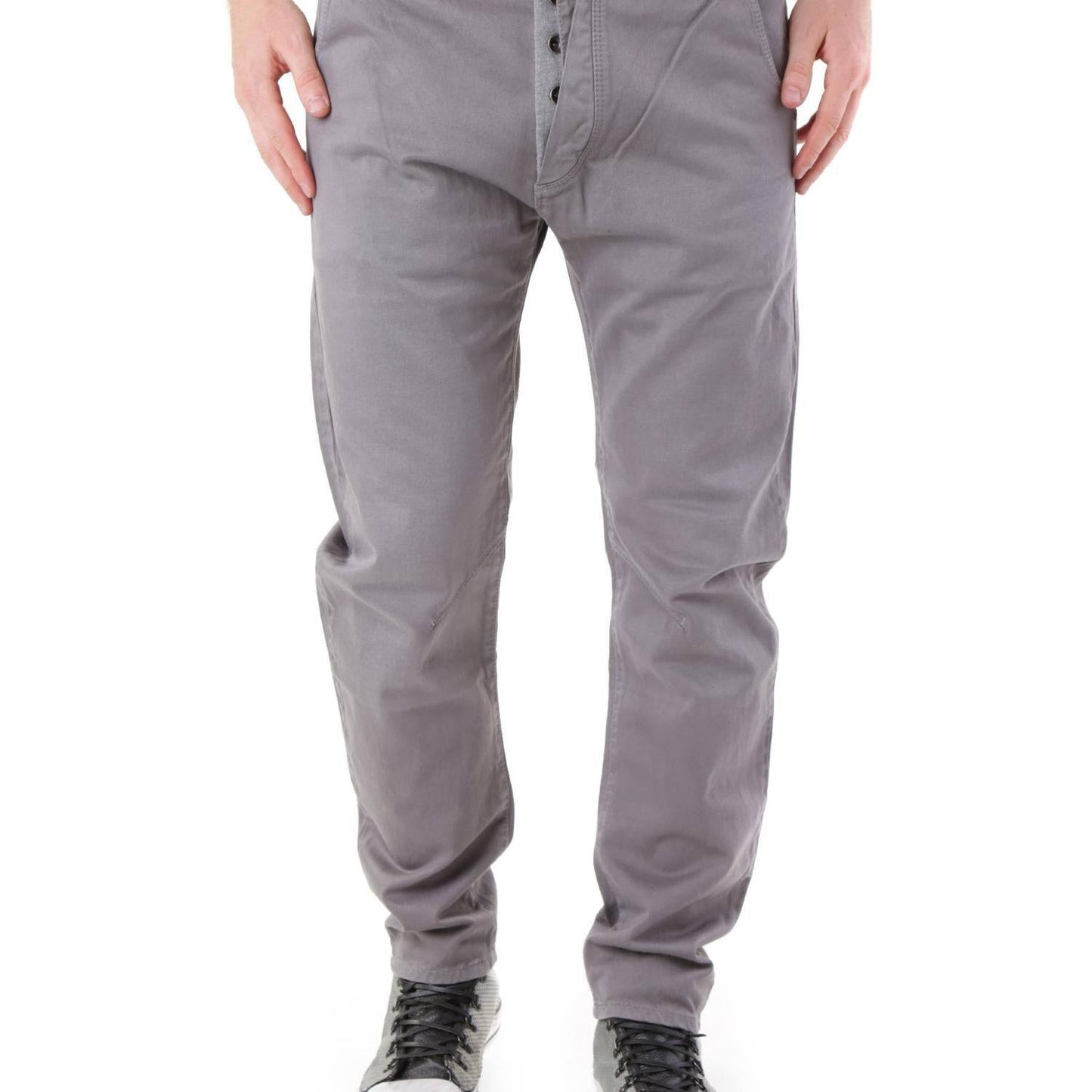 Pantaloni jeans uomo regular fit cotone 525 multitasche tinta unita