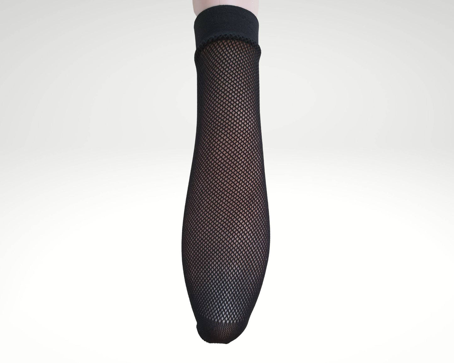 Calzini donna a rete nero front