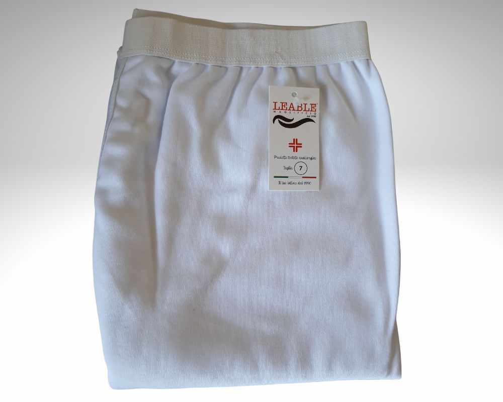 Calzamaglia Uomo Termica Leable felpato cotone Bianco dettaglio 3