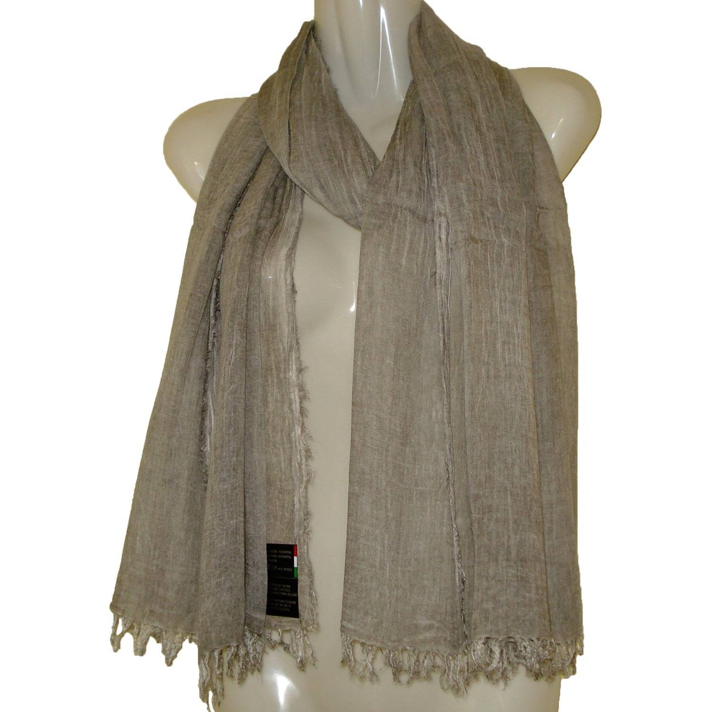 Pashmina donna uomo unisex sciarpa foulard Micromodal 100% colori vari