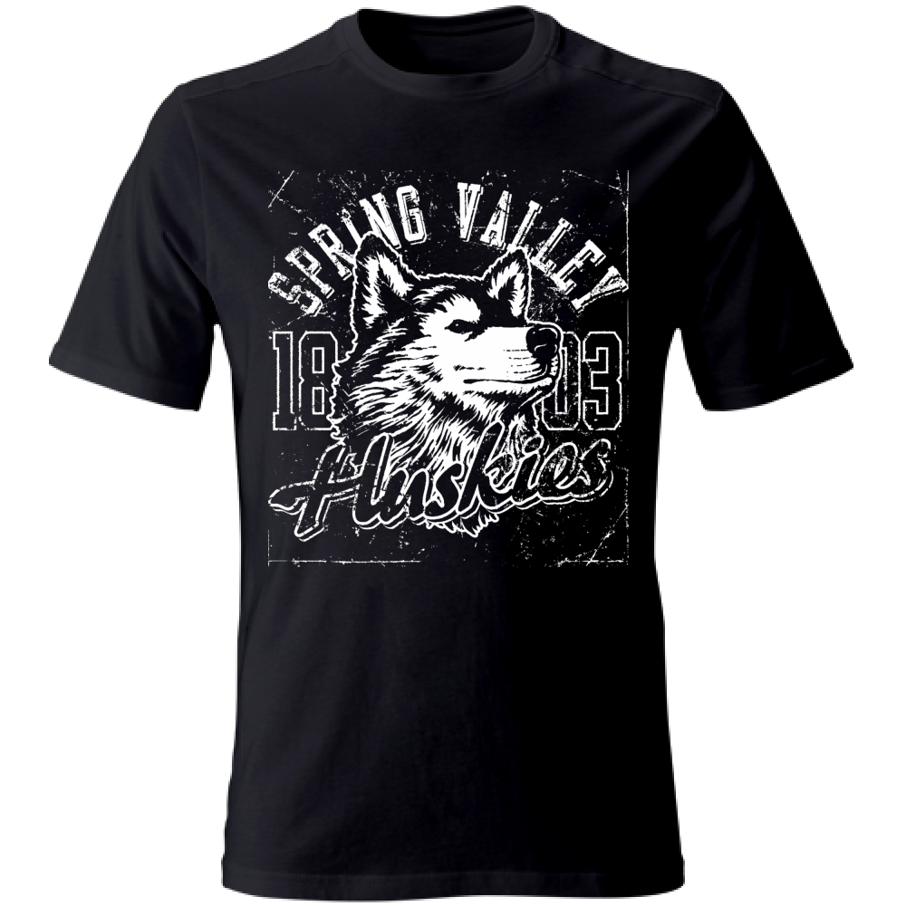 T-Shirt maglia maglietta Uomo manica corta vari colori cotone Huskies Estate