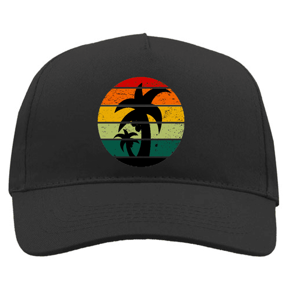 Cappellino Cappello Berretto Estate Unisex sunset nero