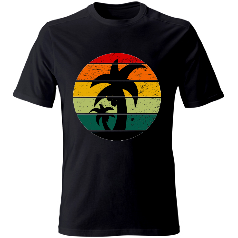 T-Shirt maglia maglietta Uomo manica corta vari colori cotone Estate Sunset