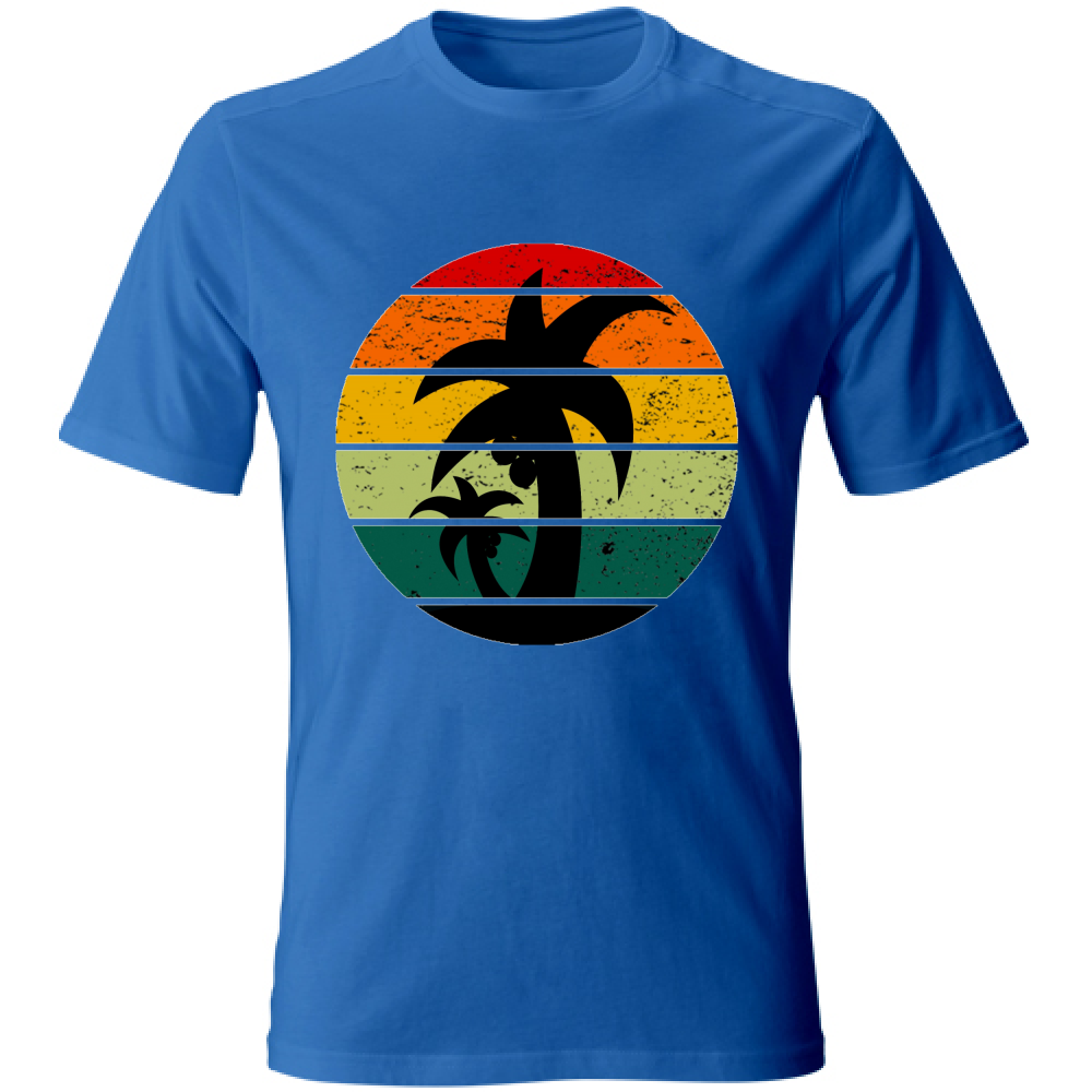 T-Shirt maglia maglietta Uomo manica corta vari colori cotone Estate Sunset