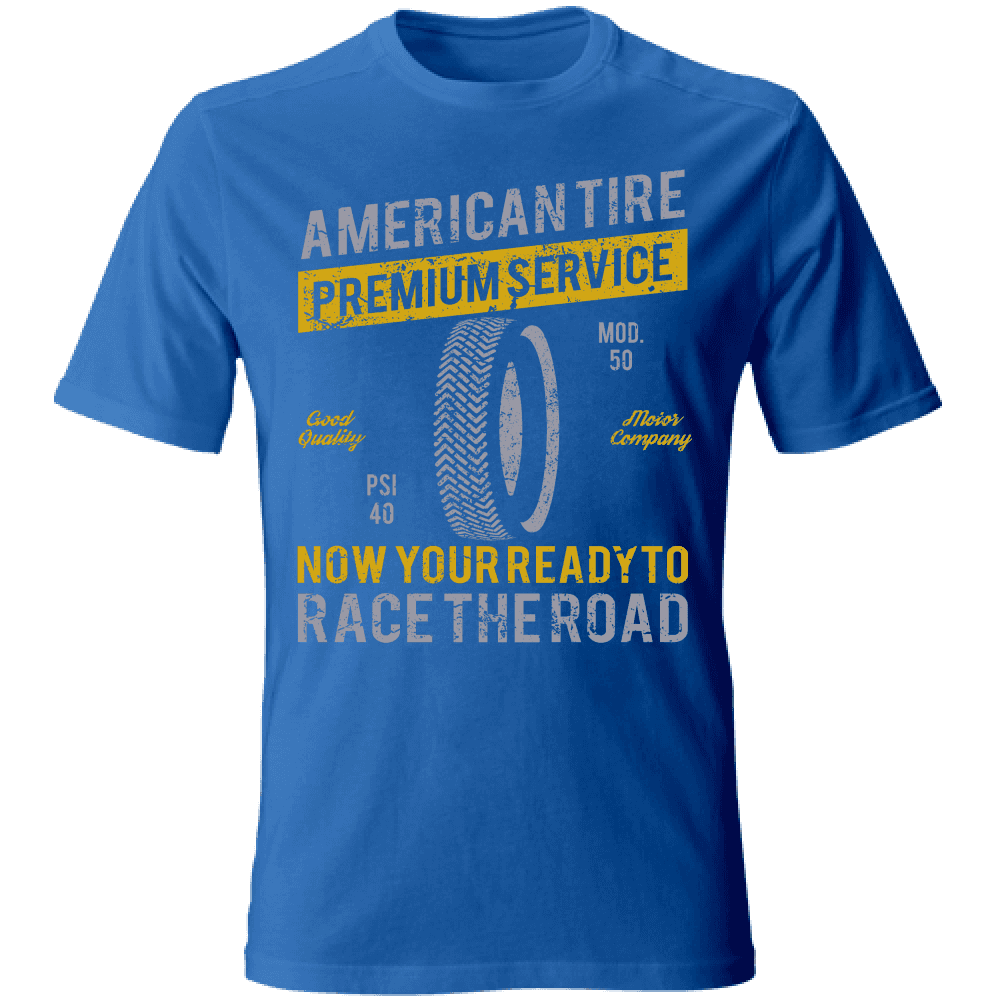 T-Shirt maglia maglietta Uomo manica corta vari colori cotone American Tire