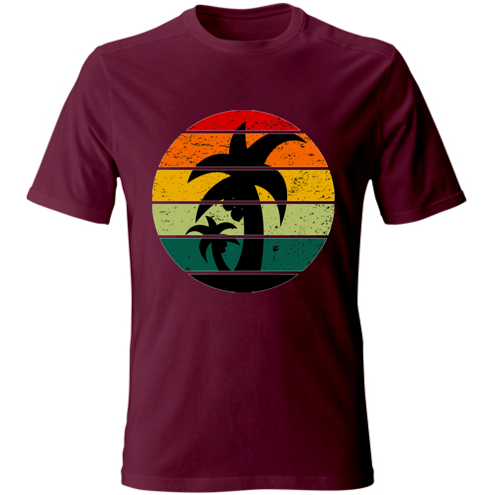 T-Shirt maglia maglietta Uomo manica corta vari colori cotone Estate Sunset