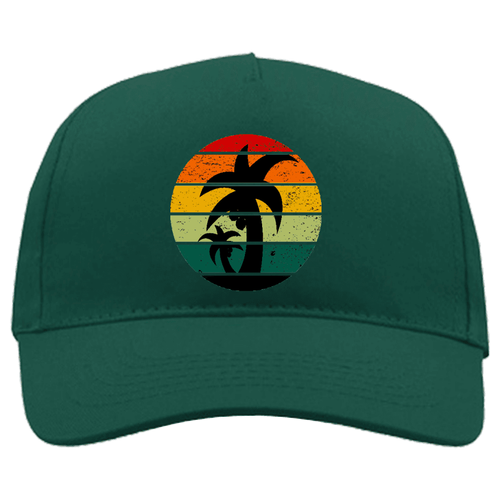 Cappellino Cappello Berretto Estate Unisex sunset verde