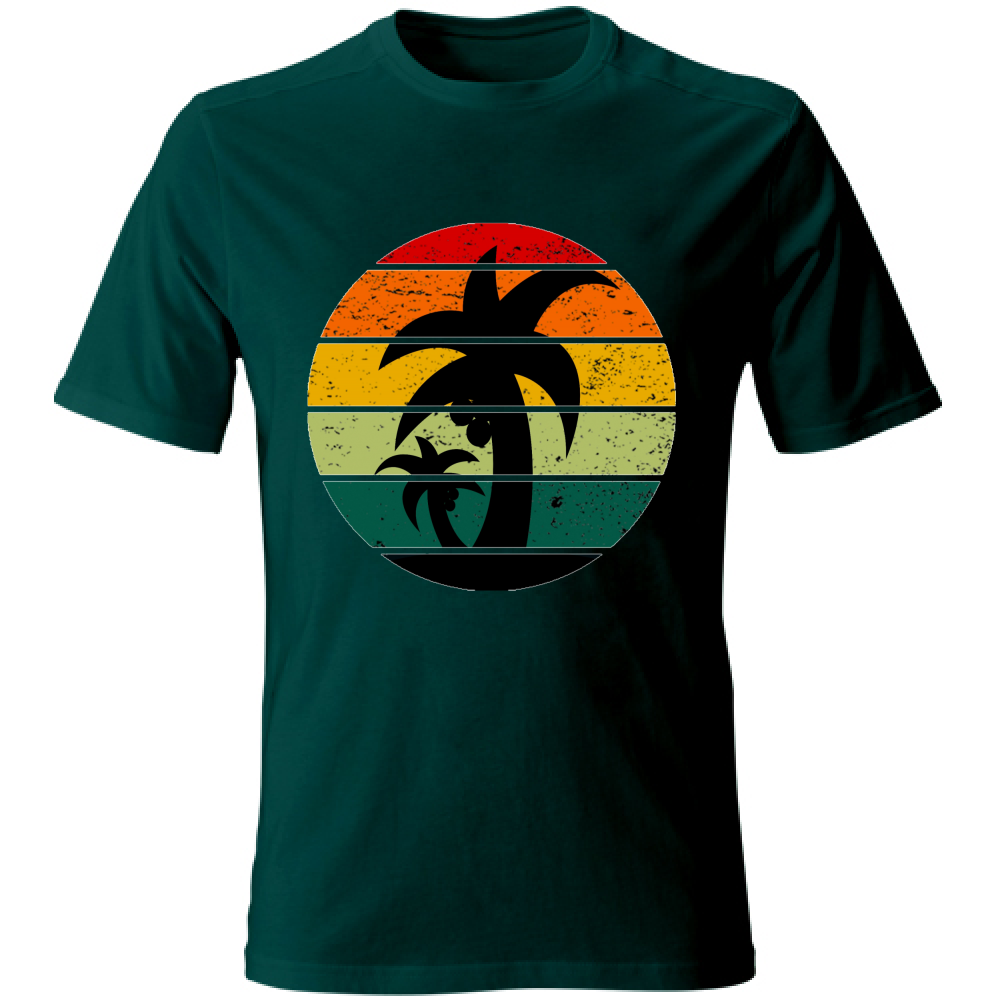 T-Shirt maglia maglietta Uomo manica corta vari colori cotone Estate Sunset