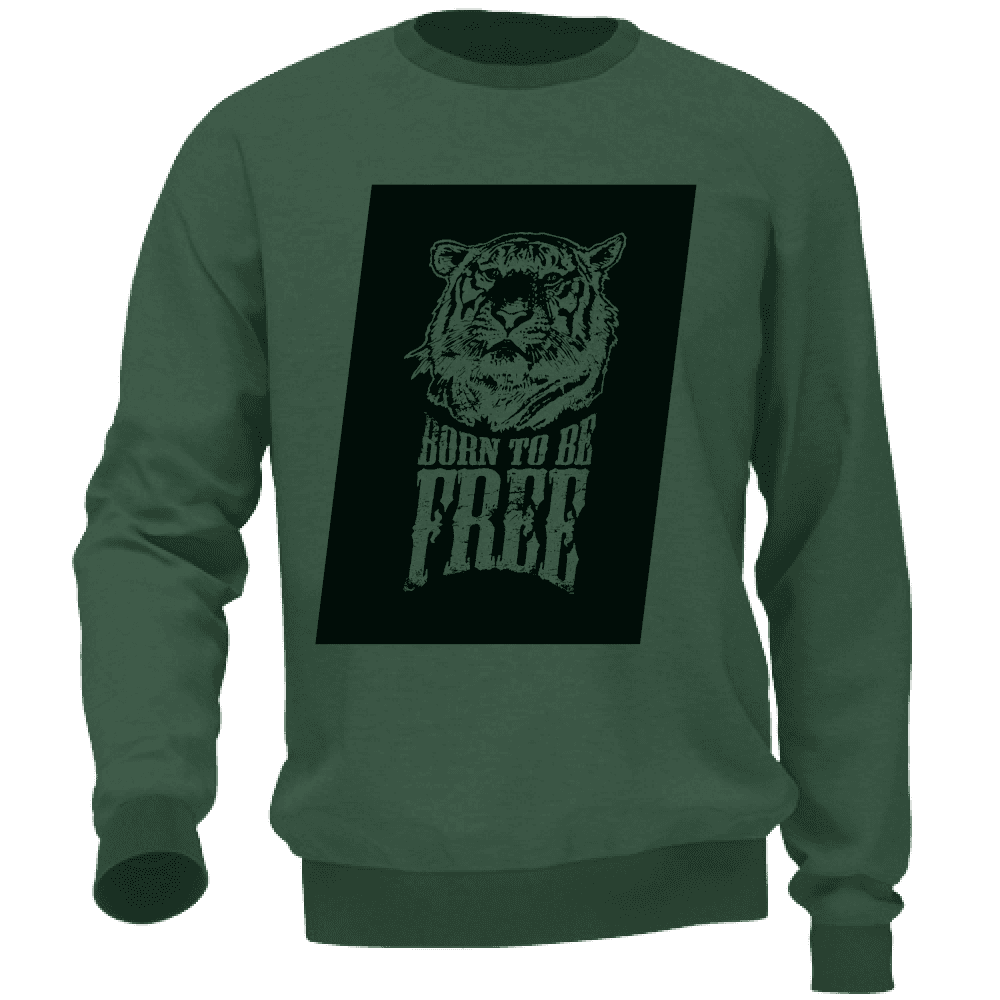 Felpa Maglia Tigre Libertà Verde