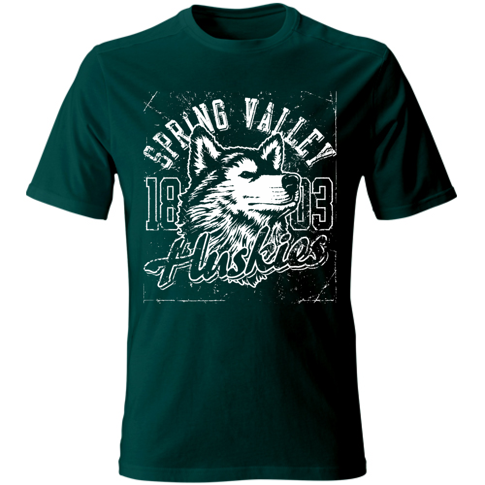 T-Shirt maglia maglietta Uomo manica corta vari colori cotone Huskies Estate