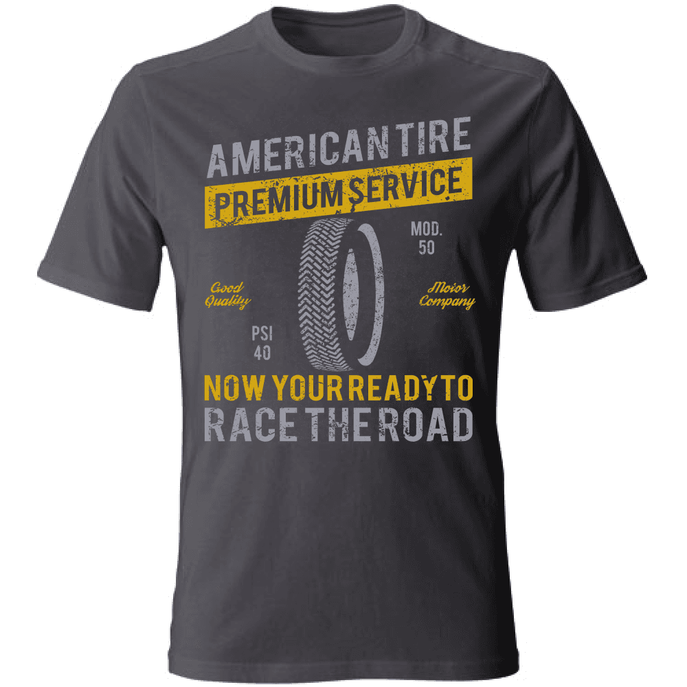 T-Shirt maglia maglietta Uomo manica corta vari colori cotone American Tire