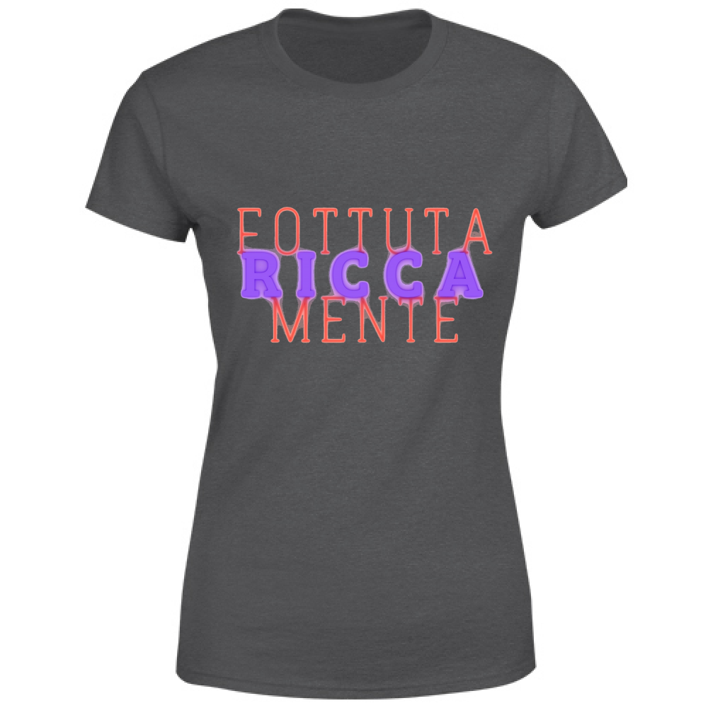 T-Shirt Maglietta maglia Donna manica corta cotone colori vari personalizzata