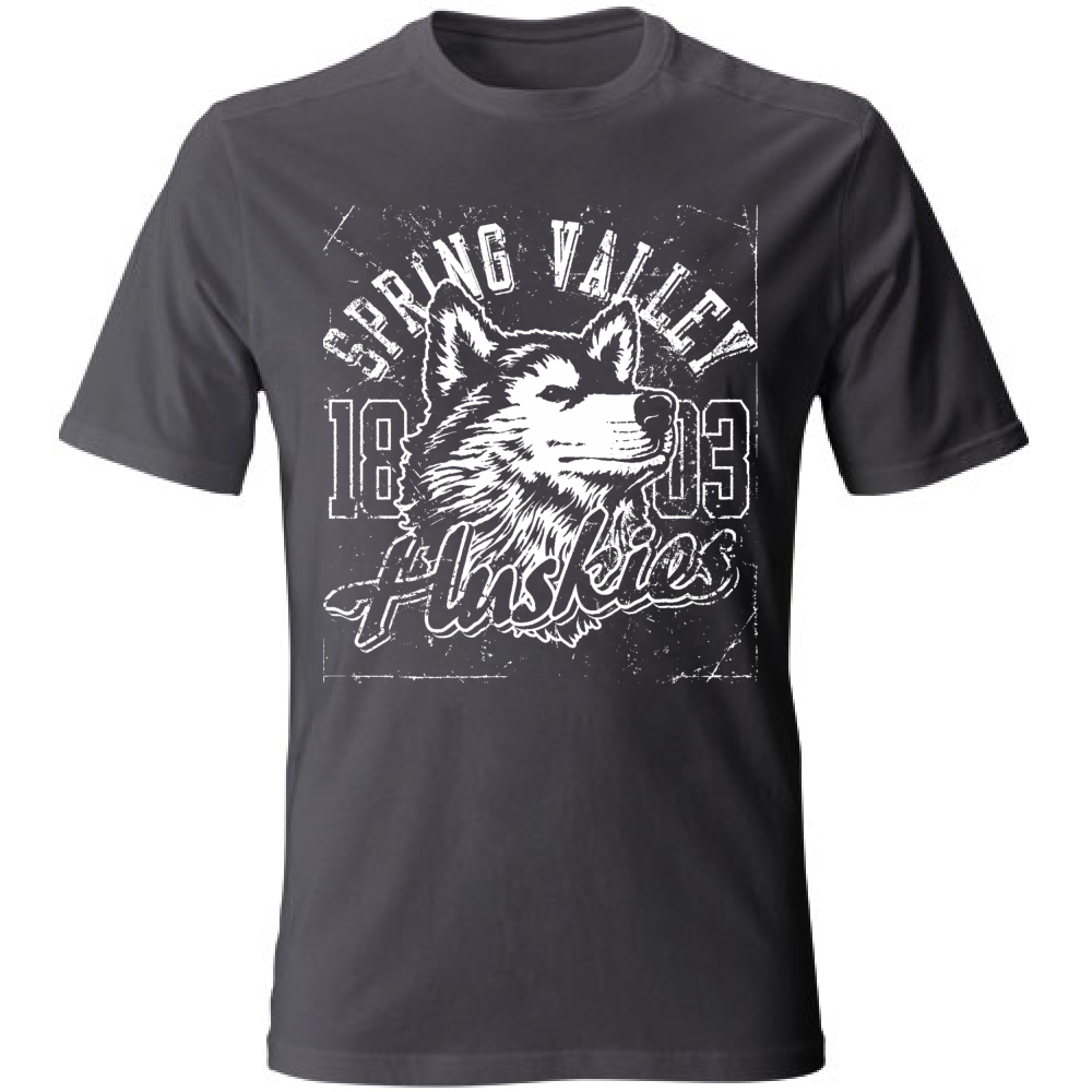 T-Shirt maglia maglietta Uomo manica corta vari colori cotone Huskies Estate