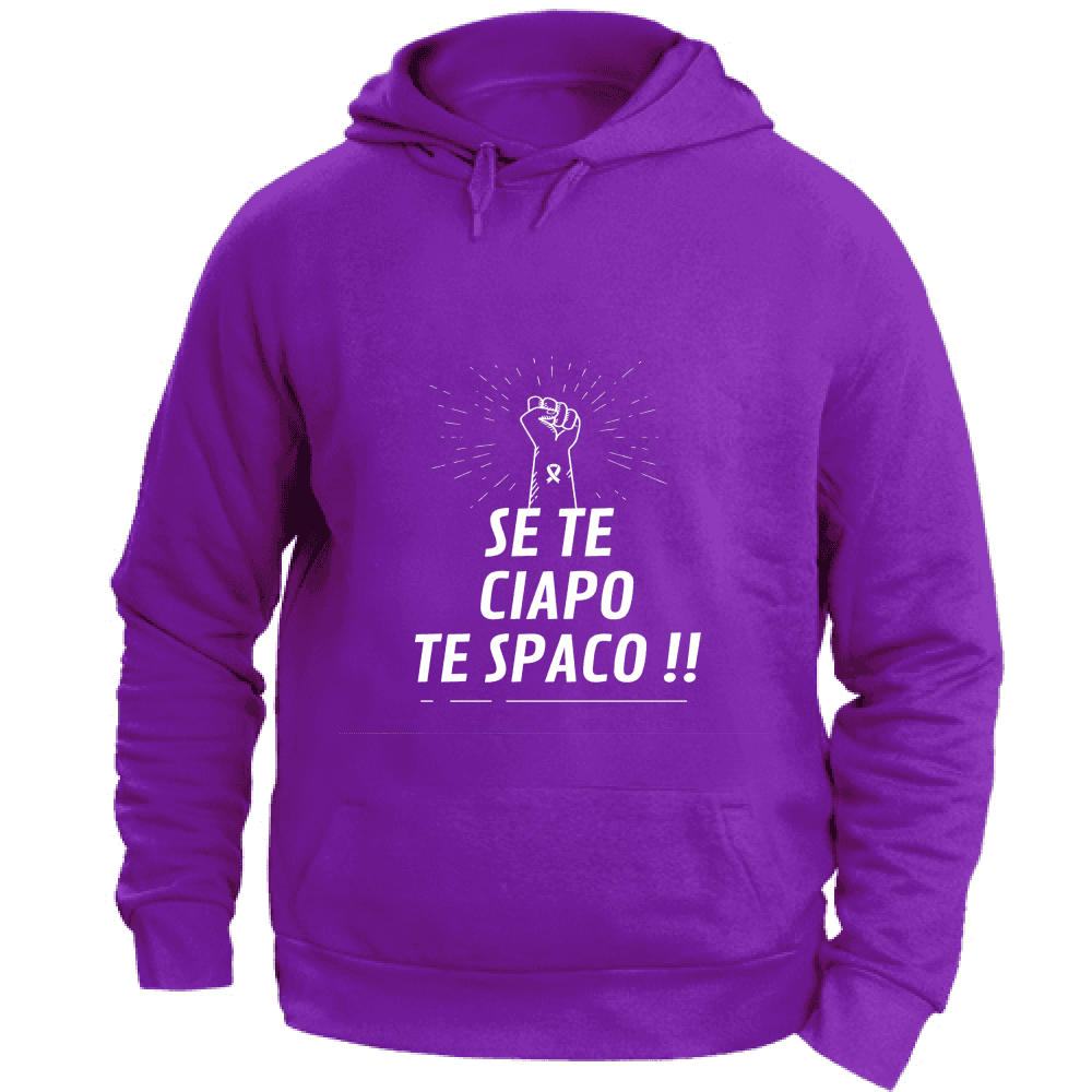 Felpa Maglia Uomo cappuccio Veneto DOC viola