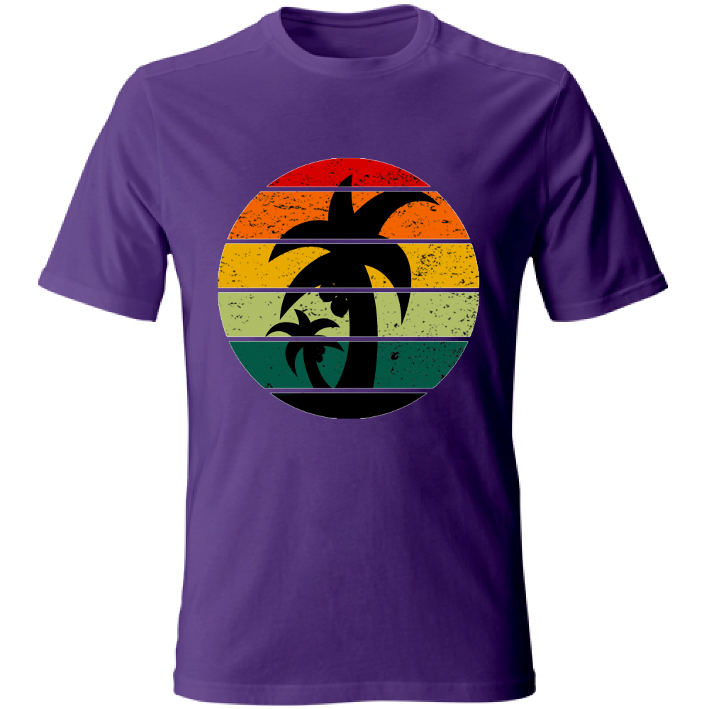 T-Shirt maglia maglietta Uomo manica corta vari colori cotone Estate Sunset