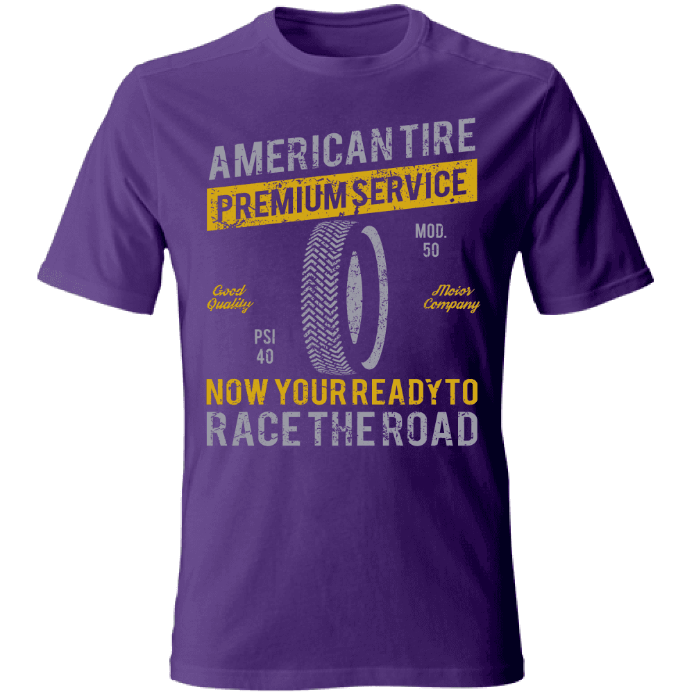 T-Shirt maglia maglietta Uomo manica corta vari colori cotone American Tire