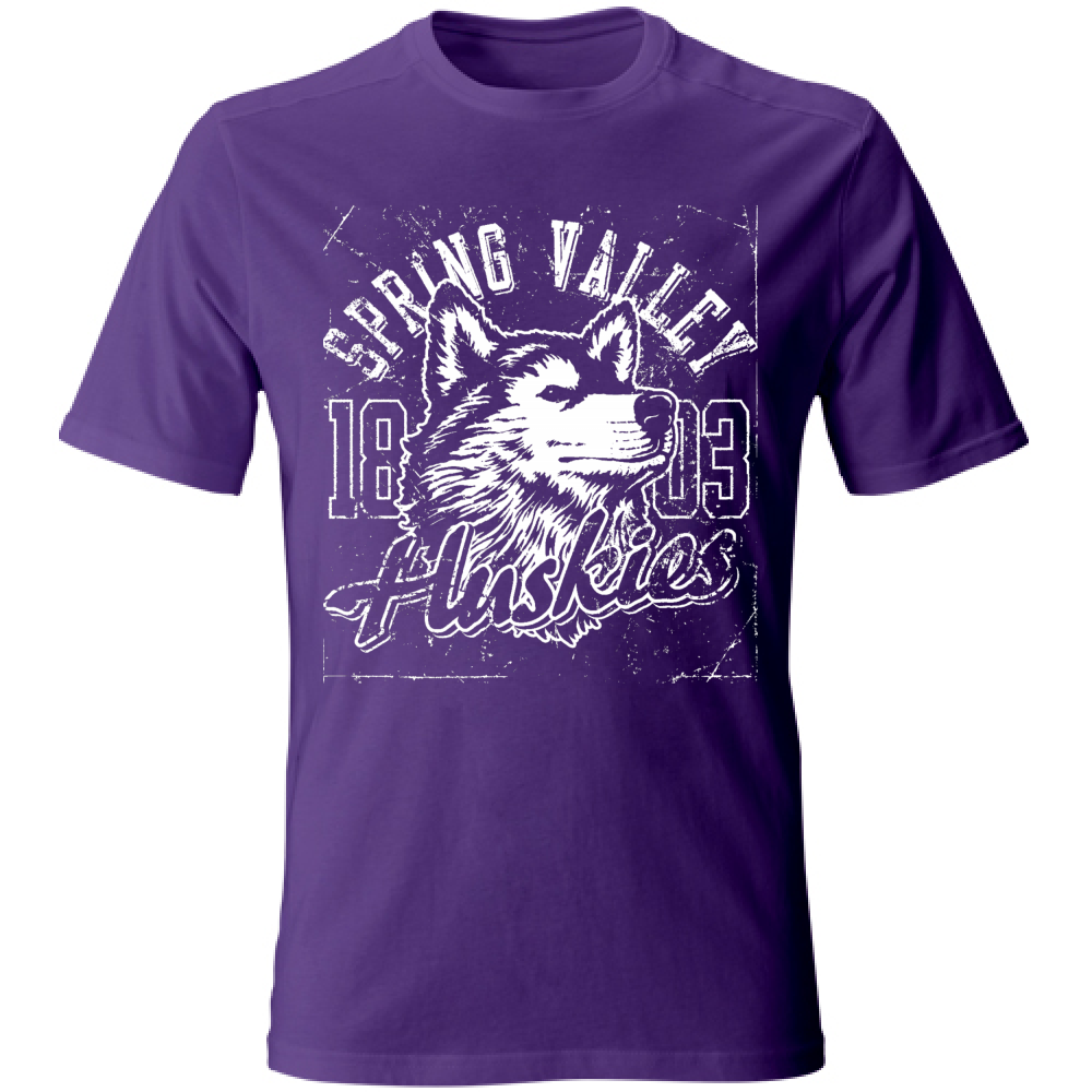 T-Shirt maglia maglietta Uomo manica corta vari colori cotone Huskies Estate
