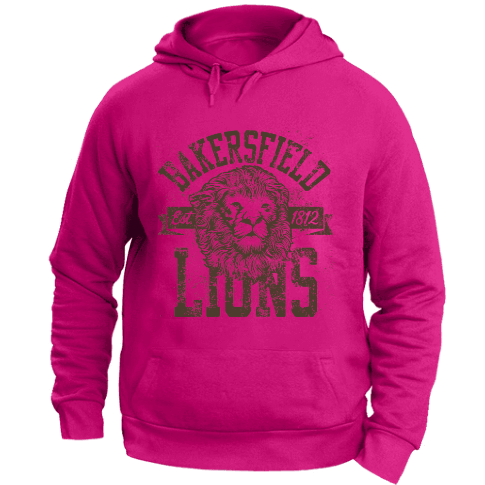 Felpa Maglia Uomo cappuccio Sport Leone Lion fucsia