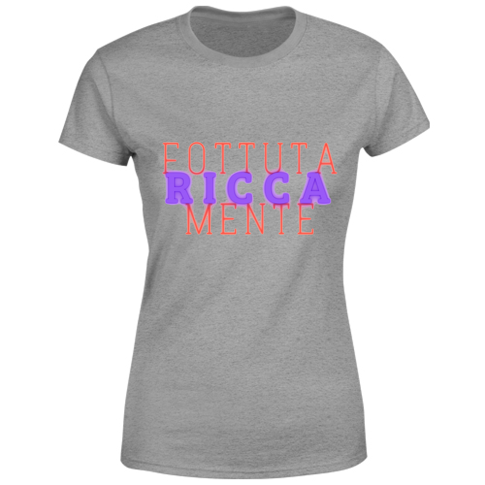 T-Shirt Maglietta maglia Donna manica corta cotone colori vari personalizzata