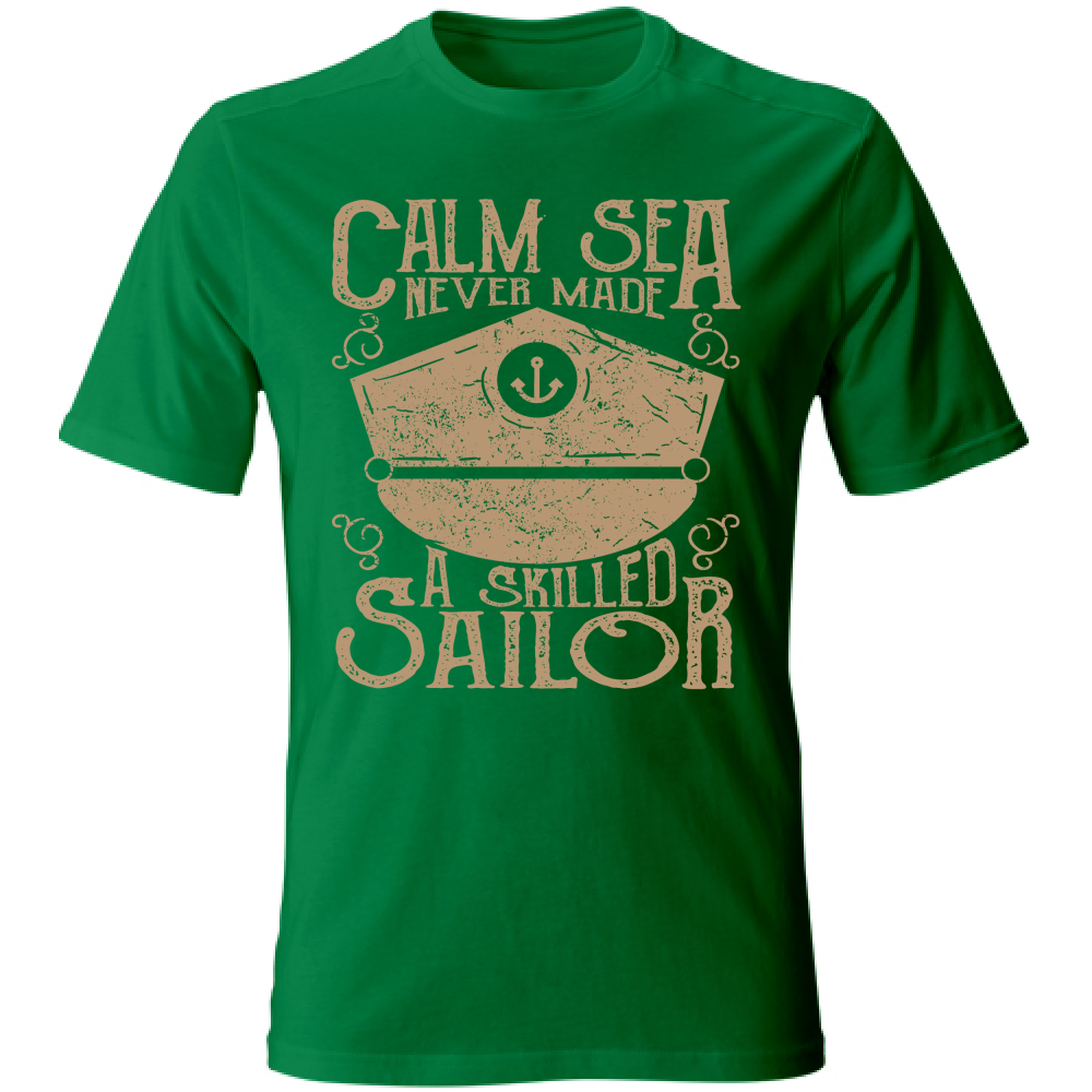 Tshirt maglietta Uomo manica corta vari colori cotone Calm Sea Estate kellygreen