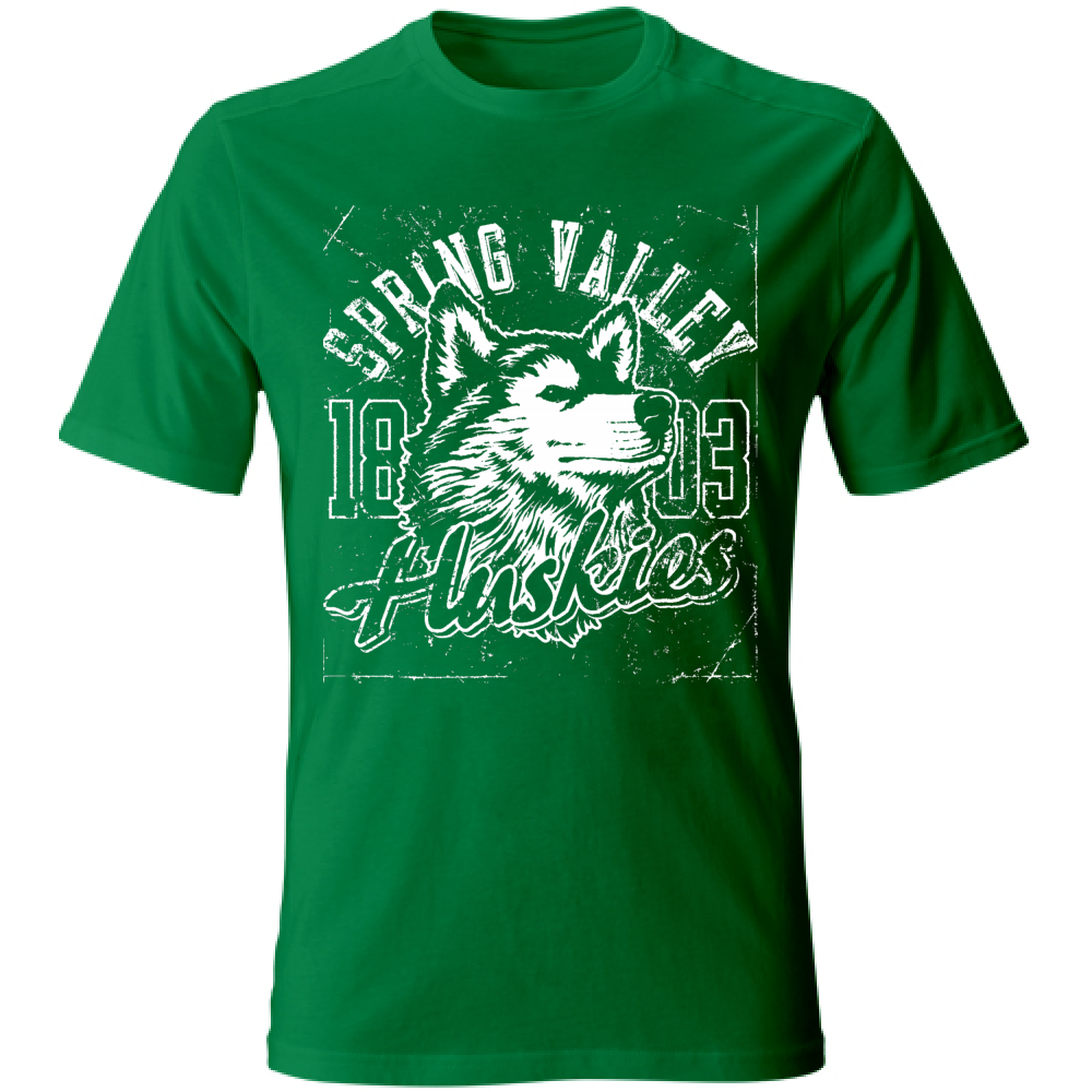 T-Shirt maglia maglietta Uomo manica corta vari colori cotone Huskies Estate