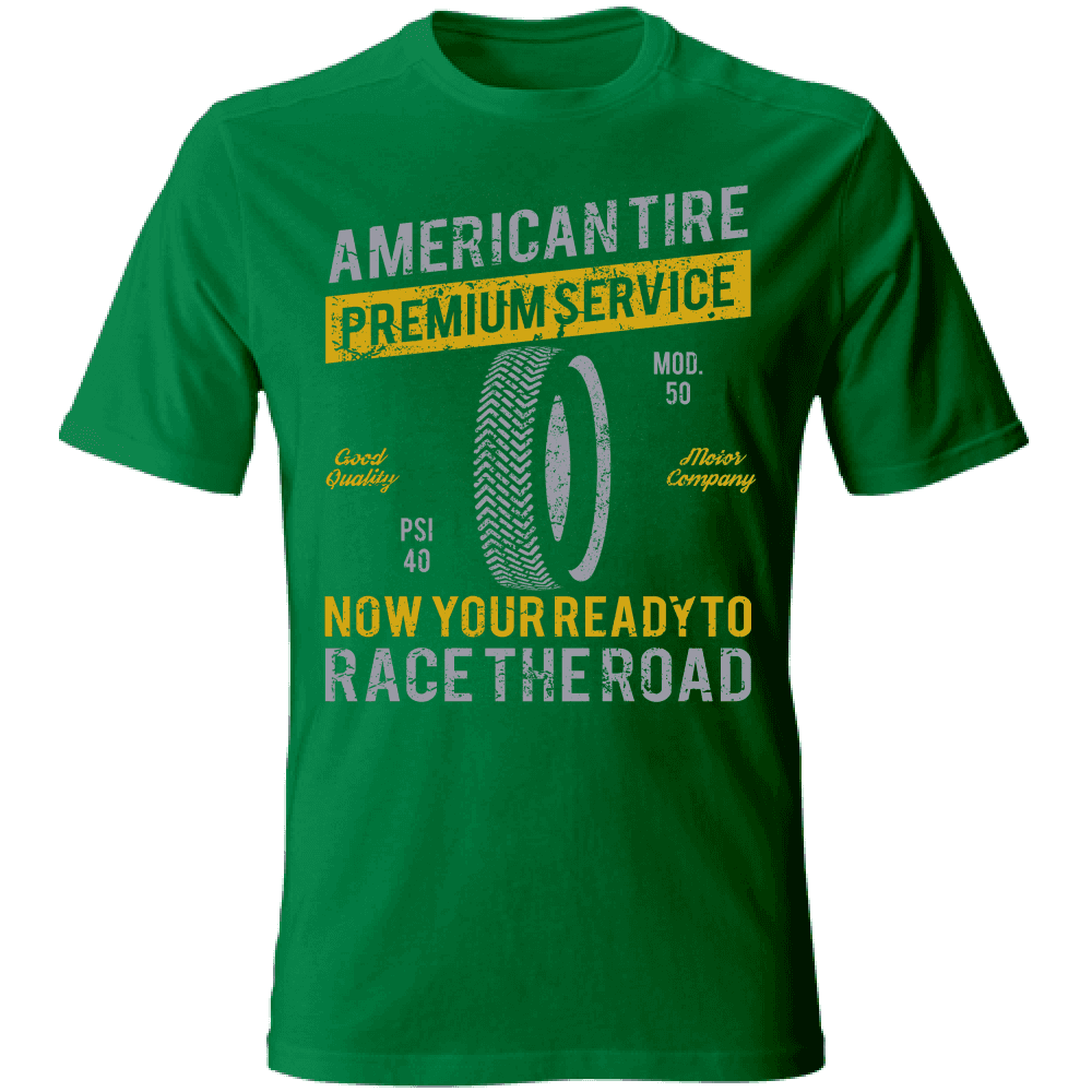 T-Shirt maglia maglietta Uomo manica corta vari colori cotone American Tire