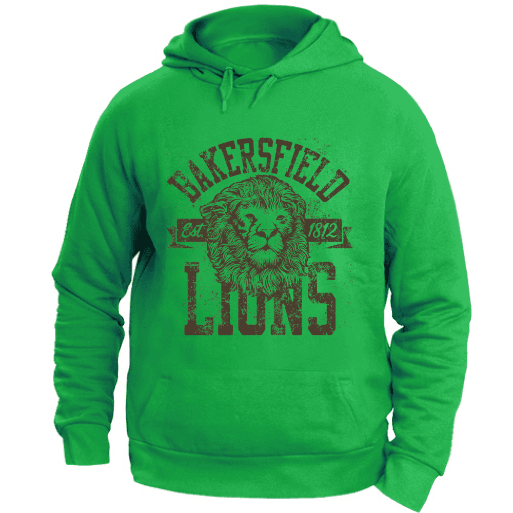 Felpa Maglia Uomo cappuccio Sport Leone Lion verde