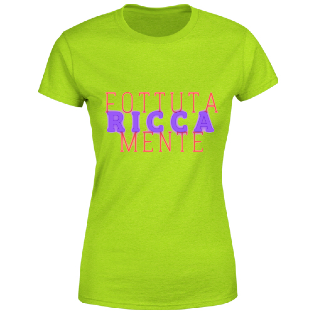 T-Shirt Maglietta maglia Donna manica corta cotone colori vari personalizzata