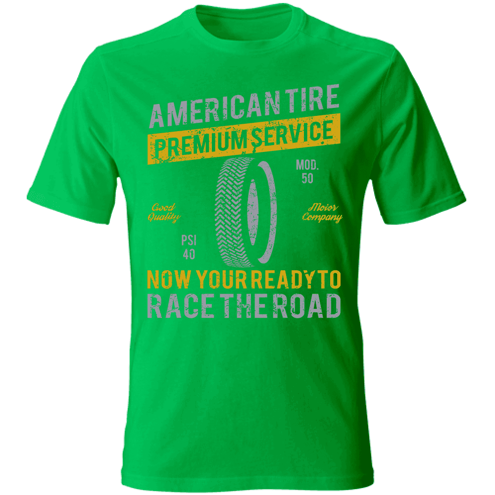 T-Shirt maglia maglietta Uomo manica corta vari colori cotone American Tire