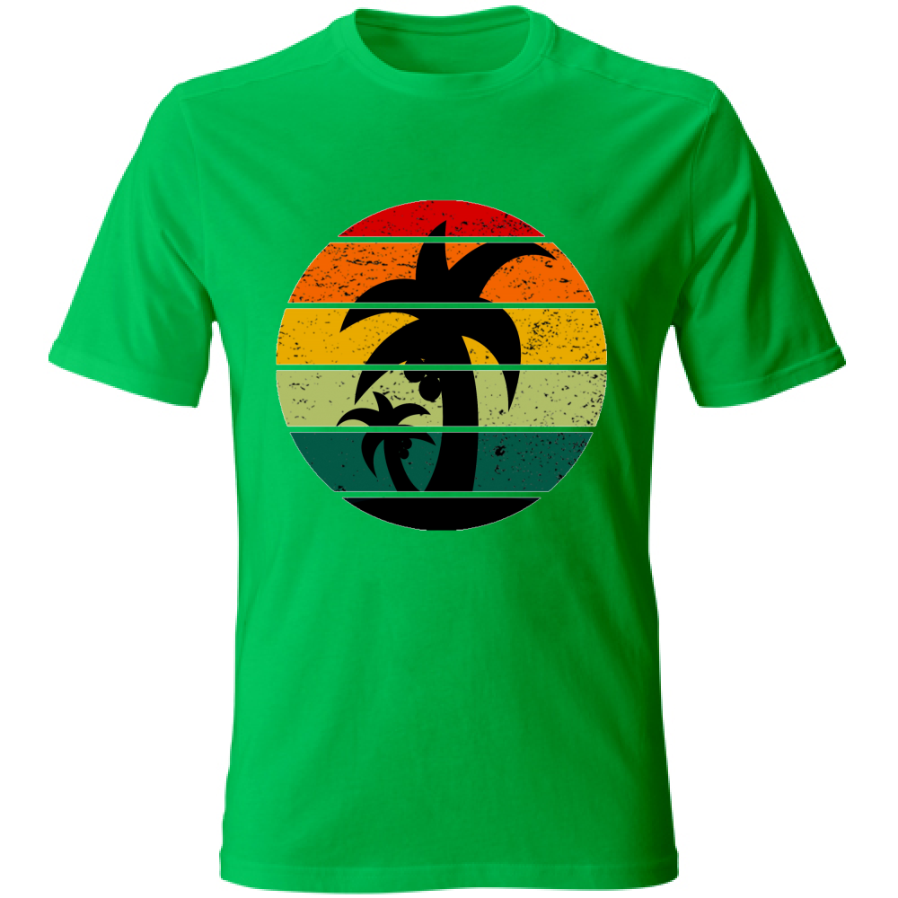 T-Shirt maglia maglietta Uomo manica corta vari colori cotone Estate Sunset