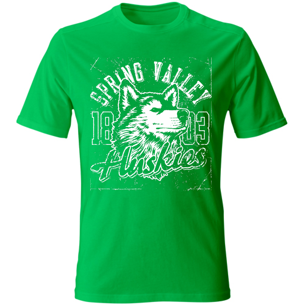 T-Shirt maglia maglietta Uomo manica corta vari colori cotone Huskies Estate