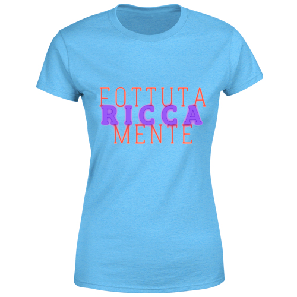 T-Shirt Maglietta maglia Donna manica corta cotone colori vari personalizzata