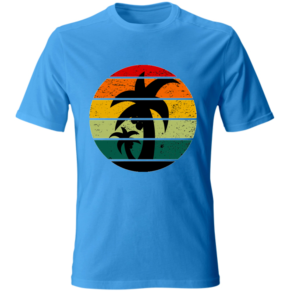 T-Shirt maglia maglietta Uomo manica corta vari colori cotone Estate Sunset