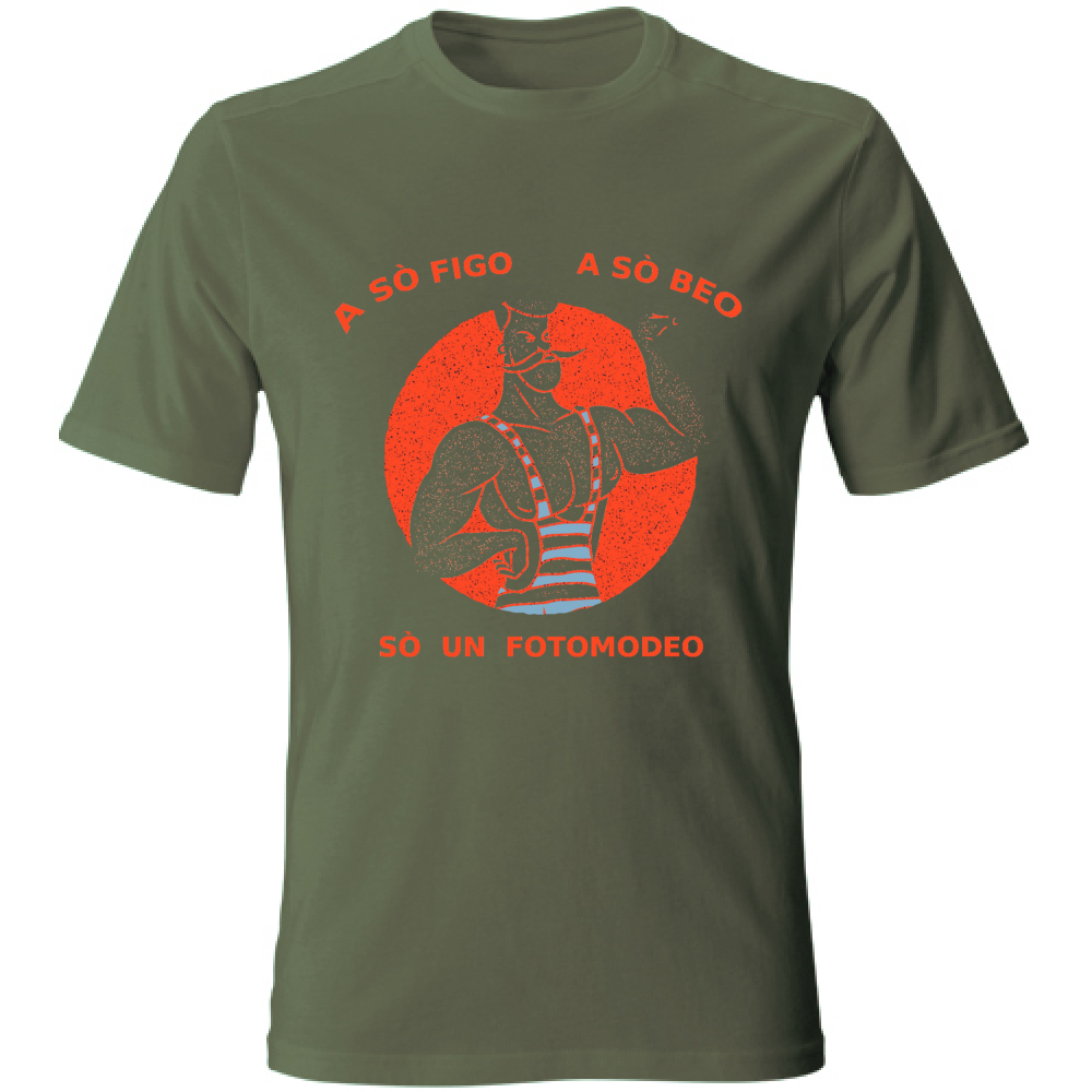 T-Shirt maglia maglietta Uomo manica corta vari colori cotone Humor Veneto