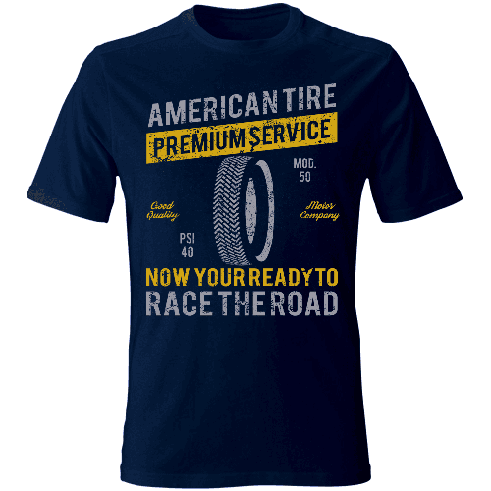 T-Shirt maglia maglietta Uomo manica corta vari colori cotone American Tire