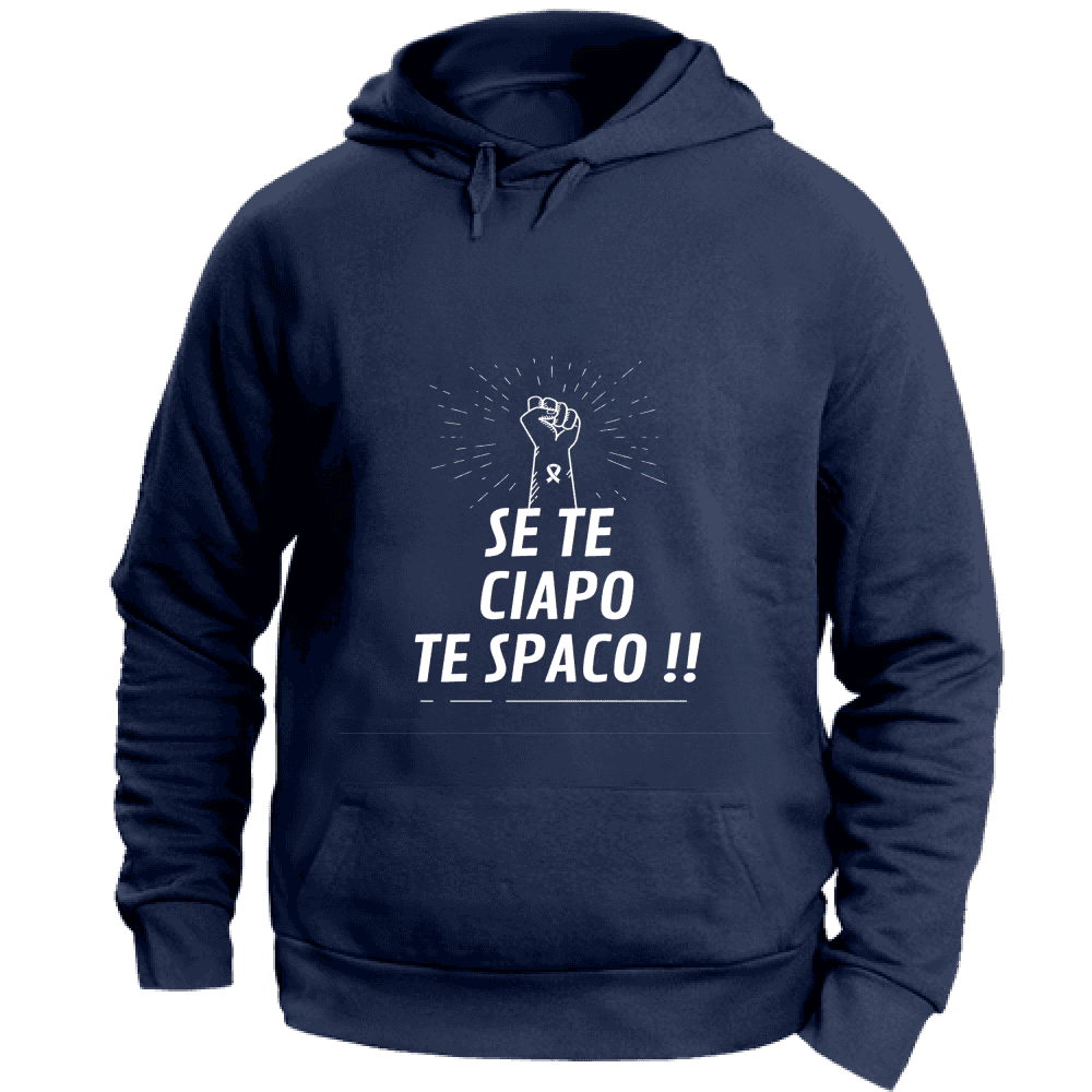 Felpa Maglia Uomo cappuccio Veneto DOC navy