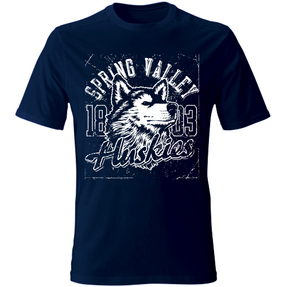 T-Shirt maglia maglietta Uomo manica corta vari colori cotone Huskies Estate