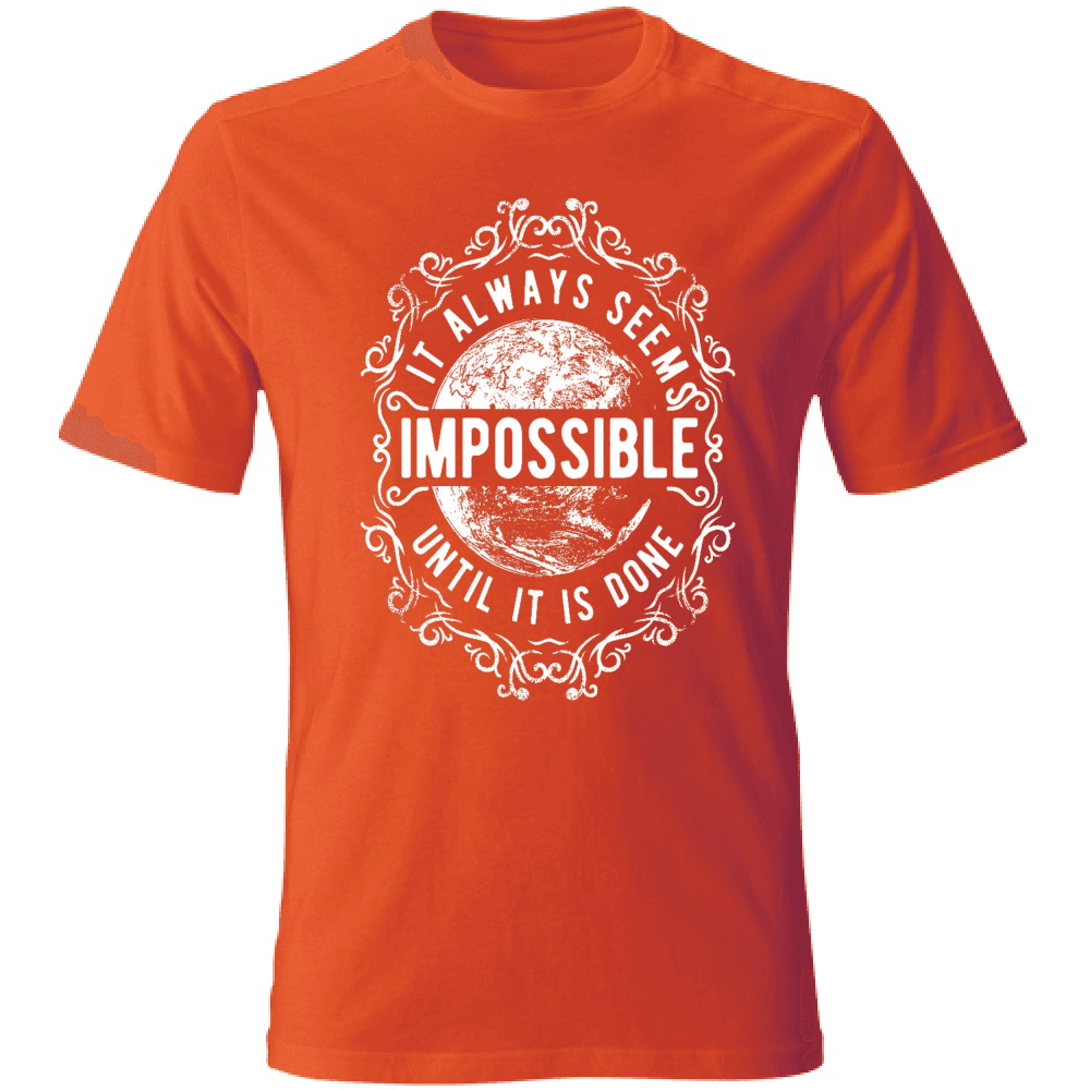 t-shirt cotone maglietta uomo personalizzata tema Impossible estate
