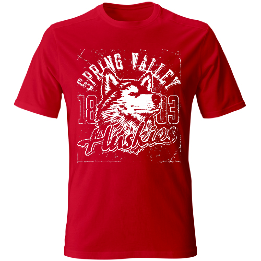 T-Shirt maglia maglietta Uomo manica corta vari colori cotone Huskies Estate