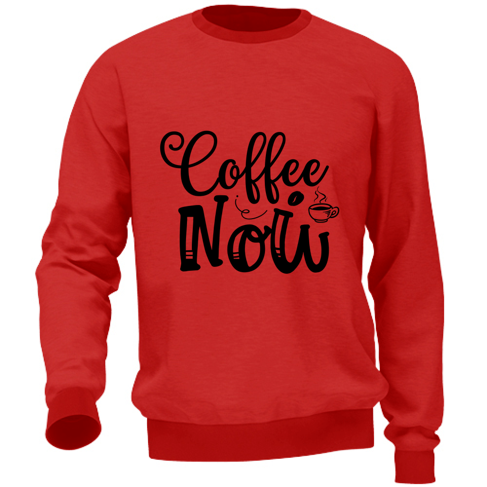 Felpa Maglia Uomo Caffè Coffee rosso