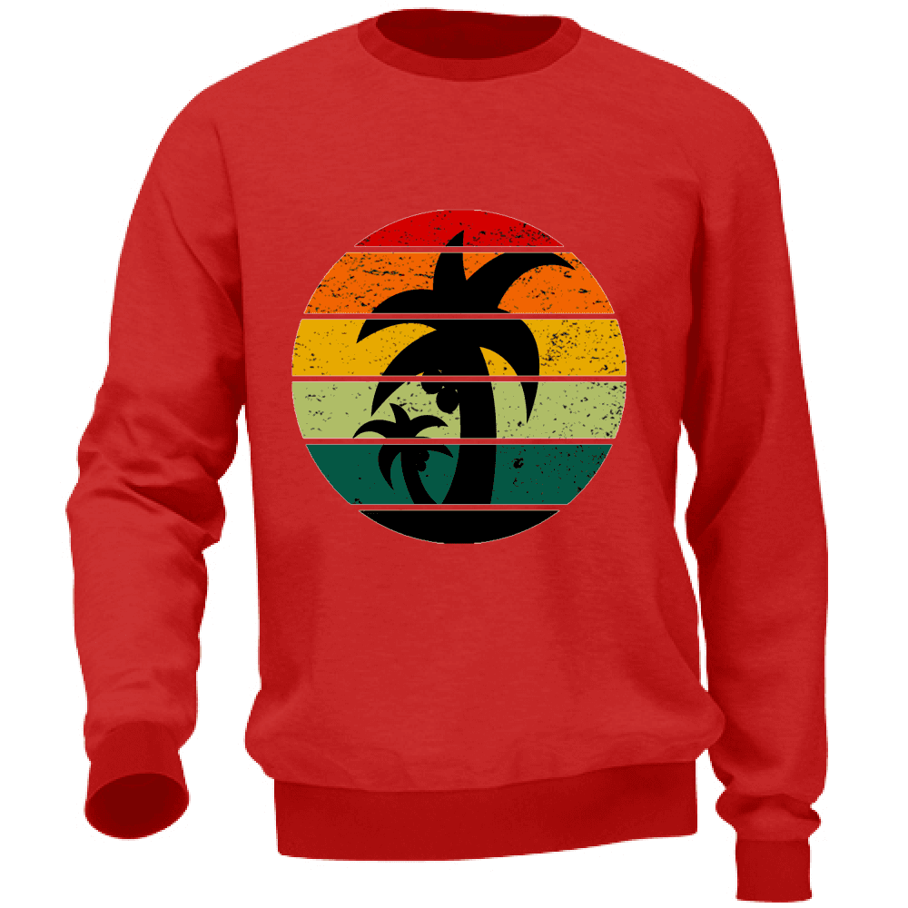 Felpa Maglia Estate Sunset Rosso