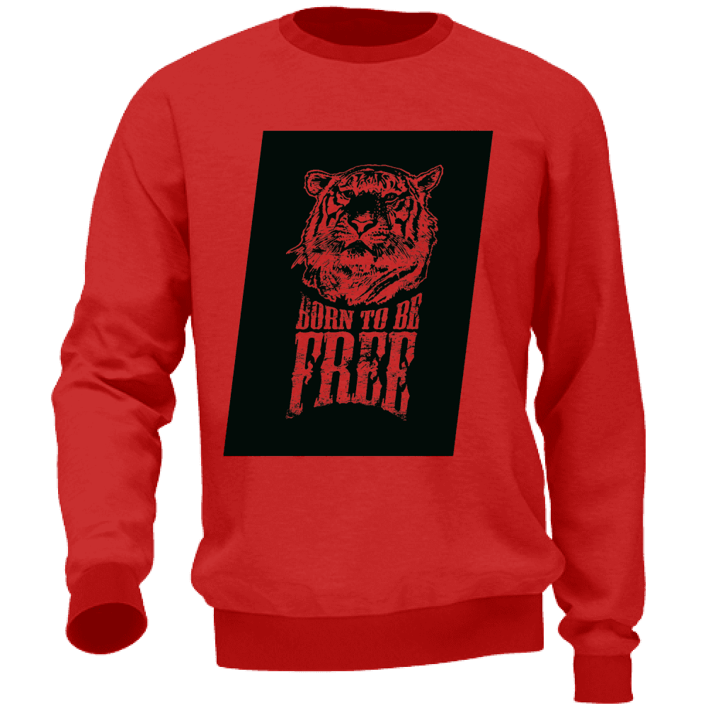 Felpa Maglia Tigre Libertà Rosso