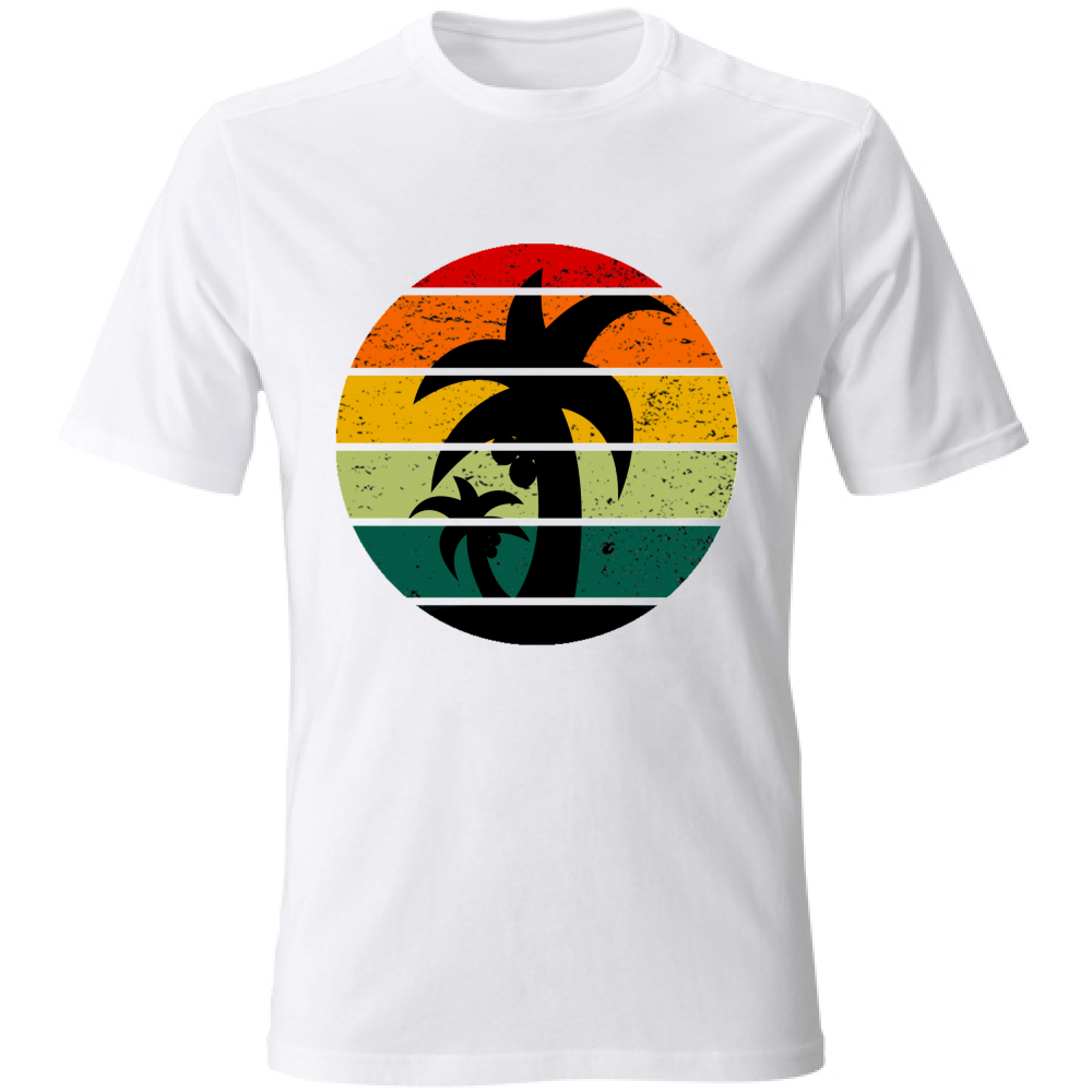 T-Shirt maglia maglietta Uomo manica corta vari colori cotone Estate Sunset