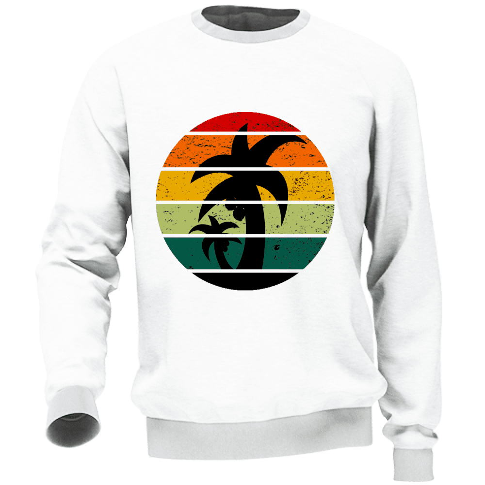 Felpa Maglia Estate Sunset Bianco
