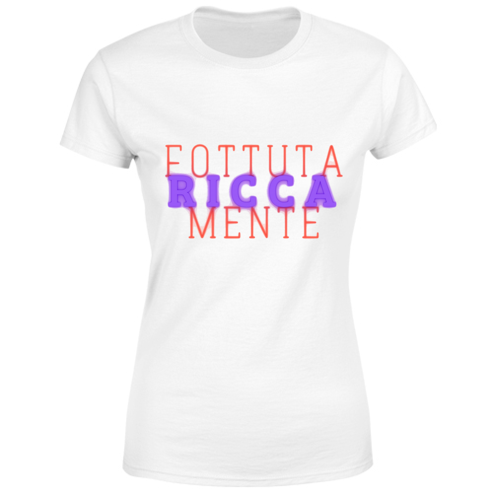 T-Shirt Maglietta maglia Donna manica corta cotone colori vari personalizzata