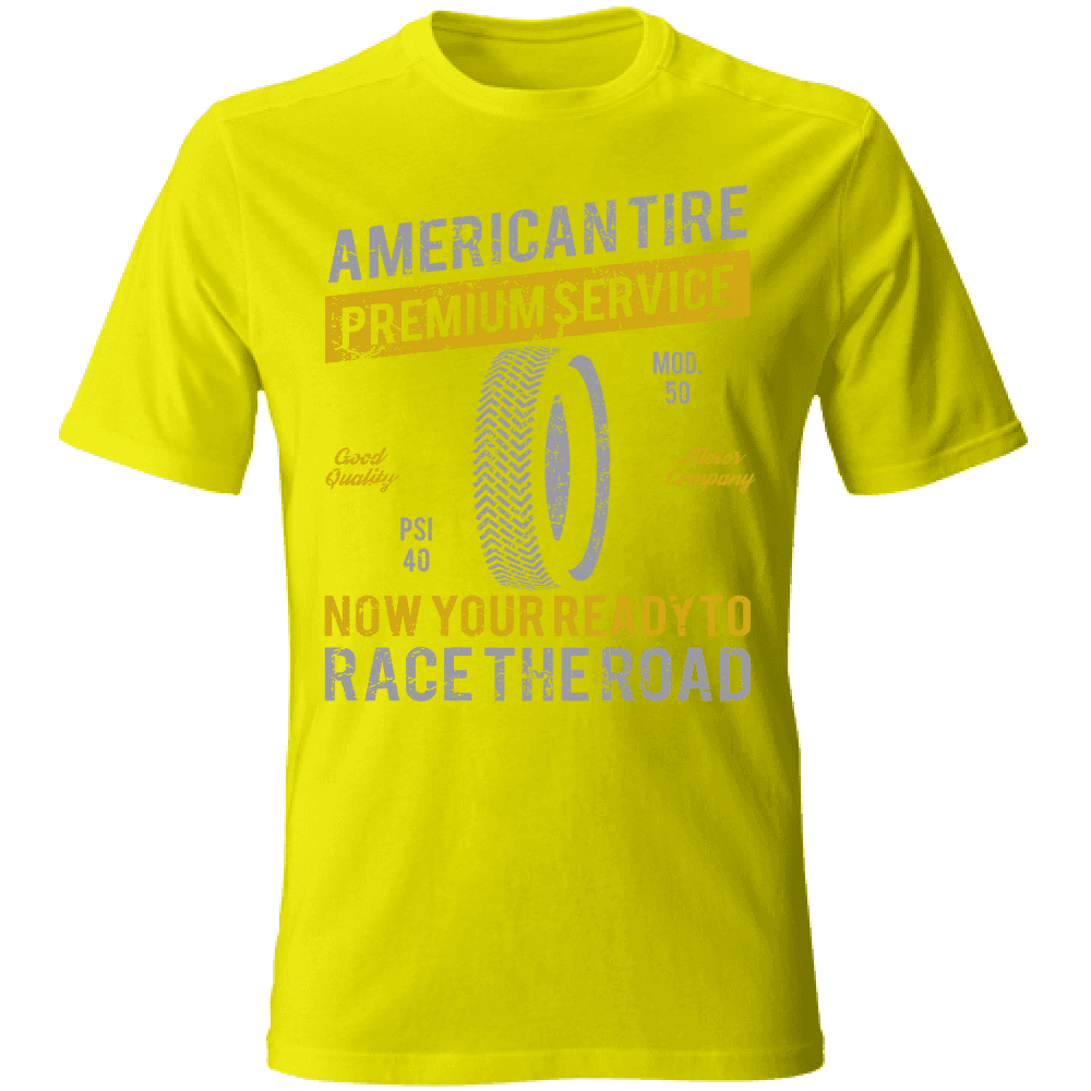T-Shirt maglia maglietta Uomo manica corta vari colori cotone American Tire