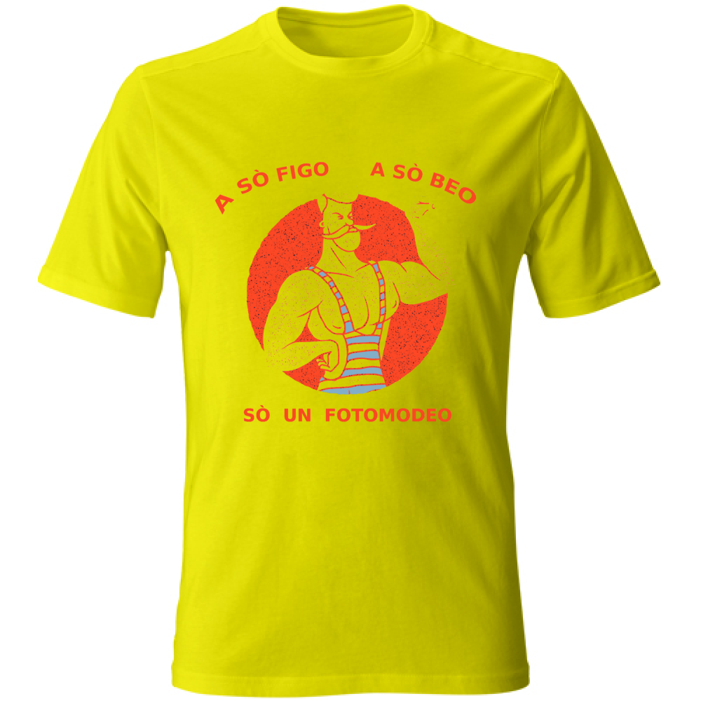 T-Shirt maglia maglietta Uomo manica corta vari colori cotone Humor Veneto