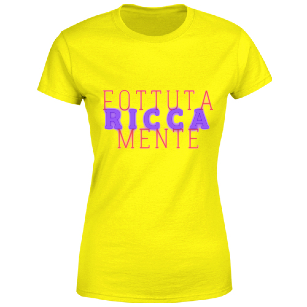 T-Shirt Maglietta maglia Donna manica corta cotone colori vari personalizzata