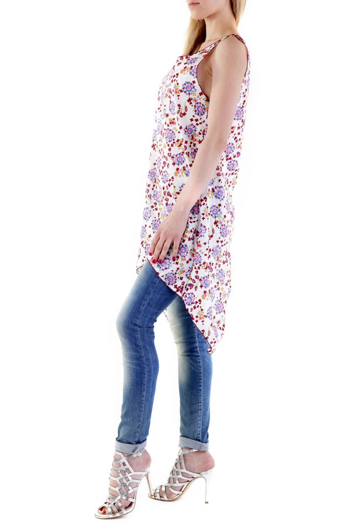 Camicia Donna maglia manica corta lino 525 lato