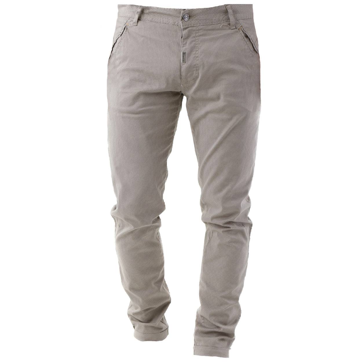 Pantalone Uomo Chino Jeans Slim Fit Casual Elegante Tasche America Absolut Joy M